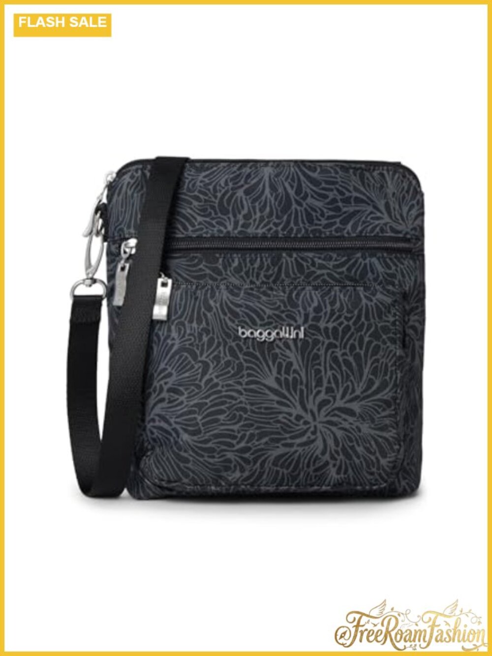 RFID Crossbody Bag Lightweight Water-Resistant Adjustable Strap 8.5x8.5